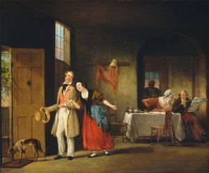 Der schüchterne Cousin, um 1841-1842 von Francis William Edmonds