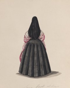 Eine Frau, die die Saya von hinten betrachtet, aus einer Gruppe von Zeichnungen, ca. 1848 von Francisco