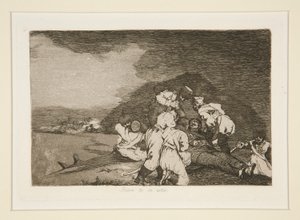 Es geschieht dir recht, pl. 6 aus Los desastres de la guerra (Die Schrecken des Krieges) von Francisco de Goya