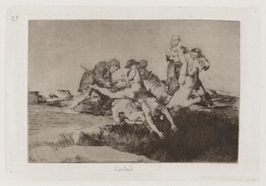 Caridad (Nächstenliebe), Tafel 27 aus Los desastres de la guerra (Die Schrecken des Krieges)