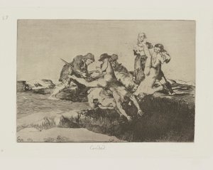 Caridad (Nächstenliebe), Platte 27 aus der Serie Los desastres de la guerra (Die Schrecken des Krieges)