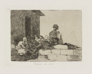 Rufe vergeblich. pl. 54 aus der Serie Die Schrecken des Krieges