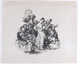 El vito Der andalusische Tanz, ca. 1825-1826 von Francisco de Goya