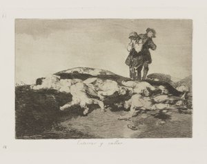 Enterrar y callar. (Begraben und schweigen.), pl. 18 aus der Serie Los desastres de la guerra (Die Schrecken des Krieges)