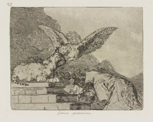 Gatesca Pantomime, Platte 73 aus der Serie Los desastres de la guerra (Die Schrecken des Krieges) von Francisco de Goya