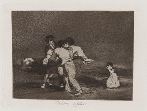 Unglückliche Mutter!, Platte 50 aus Los desastres de la guerra (Die Schrecken des Krieges)