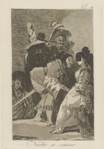 Nadie se conoce. (Niemand kennt sich selbst.), pl. 6 aus der Serie Los caprichos von Francisco de Goya