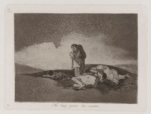 Es gibt niemanden, der ihnen hilft, Platte 60 aus Los desastres de la guerra (Die Schrecken des Krieges) von Francisco de Goya