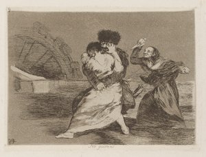No quiren [sic] (Sie wollen nicht) von Francisco de Goya