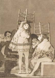 Tafel 26 aus Los Caprichos: Sie haben schon einen Platz, 1799 von Francisco de Goya