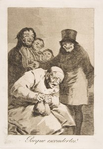 Platte 30 aus Los Caprichos: Warum sie verstecken Porque esconderlos, 1799 von Francisco de Goya