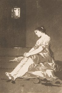 Tafel 32 aus Los Caprichos: Weil sie empfänglich war, 1799 von Francisco de Goya