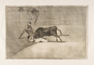 Der unglückliche Tod von Pepe Illo in der Arena von Madrid, 1816