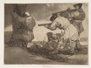 Tafel 38 aus Die Schrecken des Krieges Los Desastres de La Guerra: Barba