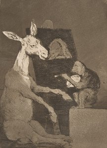 Platte 41 aus Los Caprichos: Weder mehr noch weniger Ni mas ni menos, 1799