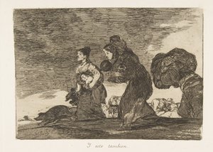 Tafel 45 aus Die Schrecken des Krieges: Und t..., 1810 veröffentlicht 1863 von Francisco de Goya