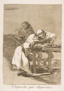 Tafel 78 aus Los Caprichos: Beeil dich, sie wachen auf, 1799 von Francisco de Goya