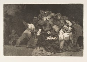 Tafel 9 aus den Disparates: Allgemeine Torheit, ca. 1816-23 veröffentlicht 1864