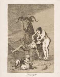 Platte 60 aus Los Caprichos: Versuche Ensayos, 1799
