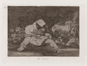 Que locura! (Was für ein Wahnsinn!), Platte 68 aus Los desastres de la guerra (Die Schrecken des Krieges) von Francisco de Goya