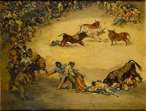 Szene bei einem Stierkampf: Diversion de Espana, ca. 1766-1828