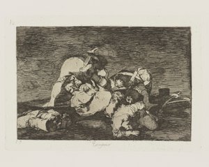 Tampoco. (Auch diese nicht), Platte 10 aus der Serie Los desastres de la guerra (Die Schrecken des Krieges) von Francisco de Goya