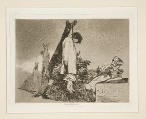Tampoco (Auch nicht), Platte 36 aus Los desastres de la guerra (Die Schrecken des Krieges) von Francisco de Goya