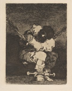 Die Haft ist so barbarisch wie das Verbrechen Tan bárbara la seguridad como el delito, ca. 1815