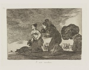 Y esto tambien. (Und das auch), Platte 45 aus der Serie Los desastres de la guerra (Die Schrecken des Krieges) von Francisco de Goya