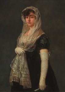 Junge Dame mit Mantilla und Basquina, ca. 1800-1805