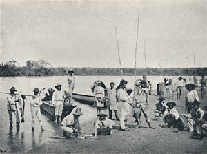 Pesca no Rio Grande, 1895 von Francisco Henszler