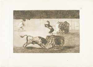 Ein weiterer Wahnsinn von ihm im selben Ring, Platte 19 aus Die Kunst des Stierkampfs