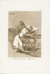 Sei schnell, sie wachen auf, Platte 78 aus Los Caprichos