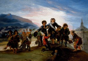 Kinder spielen Soldaten von Francisco Jose de Goya y Lucientes