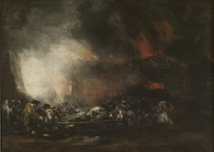 Feuer in einem Krankenhaus von Francisco Jose de Goya y Lucientes