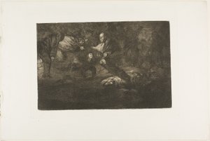 Gott erschafft sie und sie schließen sich zusammen, Platte 18 aus Los Proverbios von Francisco Jose de Goya y Lucientes