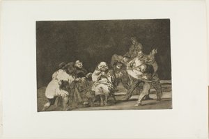 Wer dich nicht mag, wird dich im Scherz verleumden, Platte 17 aus Los Proverbios von Francisco Jose de Goya y Lucientes