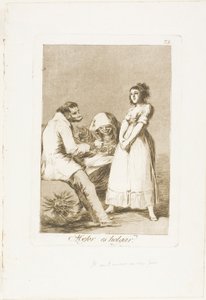 Es ist besser, faul zu sein, Platte 73 aus Los Caprichos von Francisco Jose de Goya y Lucientes