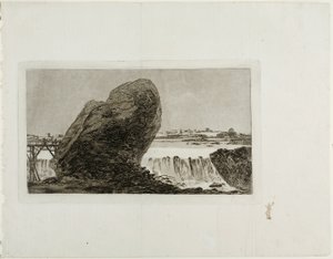 Landschaft mit Wasserfall von Francisco Jose de Goya y Lucientes