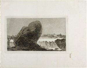 Landschaft mit Wasserfall von Francisco de Goya