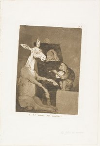 Nicht mehr und nicht weniger, Platte 41 aus Los Caprichos von Francisco Jose de Goya y Lucientes