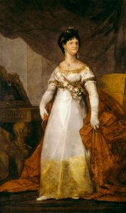 Porträt der Königin von Spanien Maria Luisa von Bourbon Parma (1751-1819). Gemälde von Francisco de Goya y Lucientes (1746-1828) 1800-1810 Bilbao. Museum der Schönen Künste von Bilbao