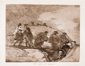 Die Schrecken des Krieges: Sie kennen den Weg nicht von Francisco de Goya