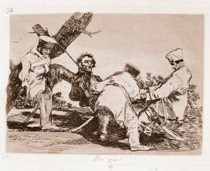 Die Schrecken des Krieges: Warum (Radierung nach einer Vorzeichnung) von Francisco de Goya