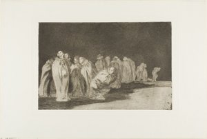 Es gibt etwas unter dem Sackleinen, d.h. man kann einen Mann nicht nach seiner Kleidung beurteilen, Platte acht aus Los Proverbios von Francisco Jose de Goya y Lucientes