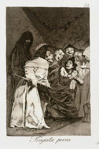 Tragala perro (Caprichos 58) von Francisco Jose de Goya y Lucientes