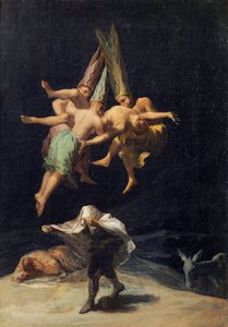 Hexen im Flug von Francisco de Goya