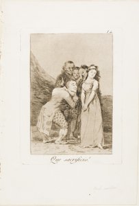 Welch ein Opfer!, Platte 14 aus Los Caprichos von Francisco Jose de Goya y Lucientes