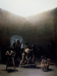 Hof mit Verrückten