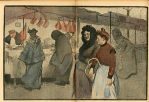 Der Butterteller, Nummer 47, Satirisch in Farben von Francisco Sancha y Lengo